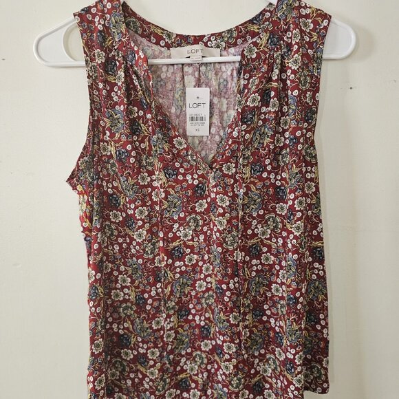 Ann Taylor Loft tank, print, xsmall. - Picture 1 of 3